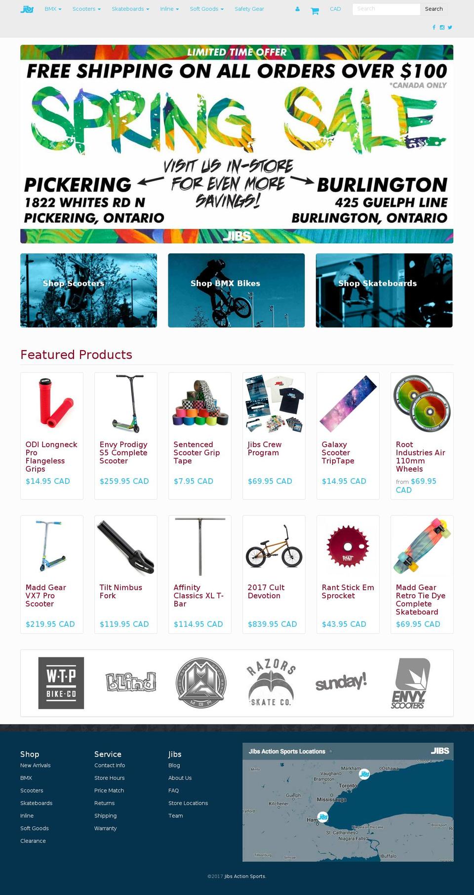 jibssk8.com shopify website screenshot