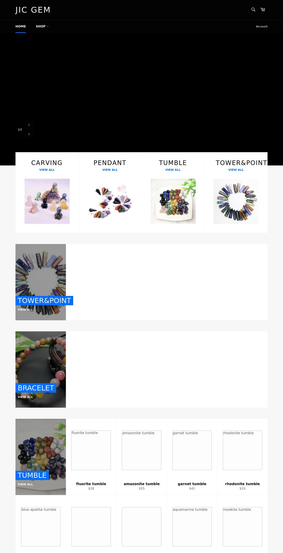 jicgem.com shopify website screenshot