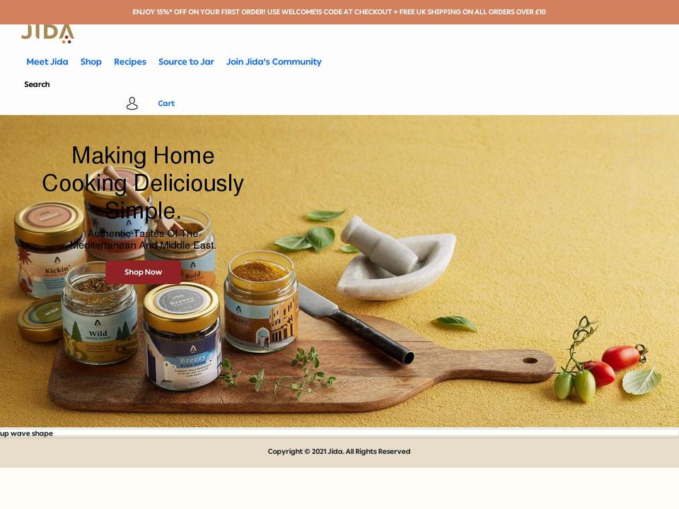 jidakitchen.com shopify website screenshot