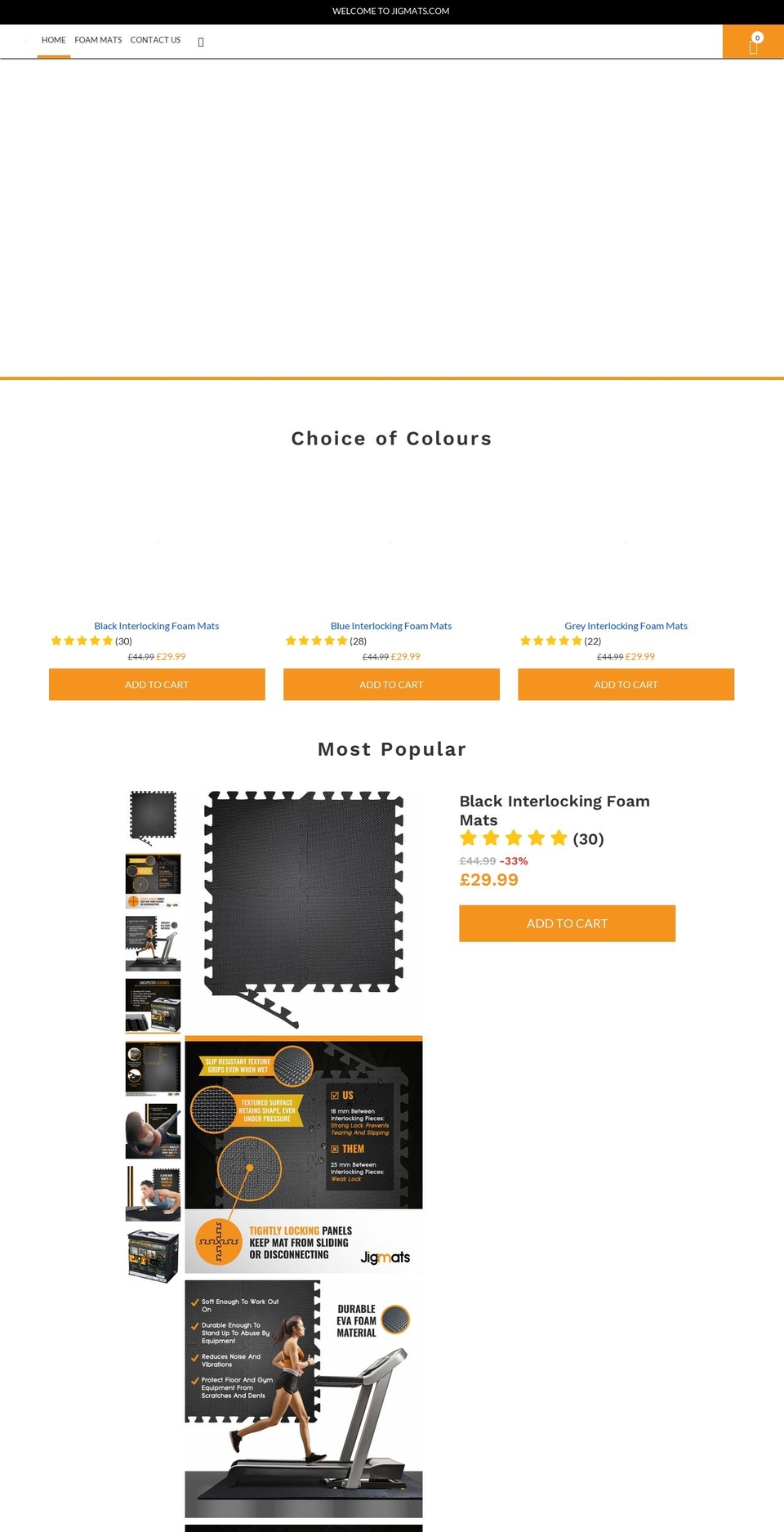 Konversion theme Shopify theme site example jigmats.com