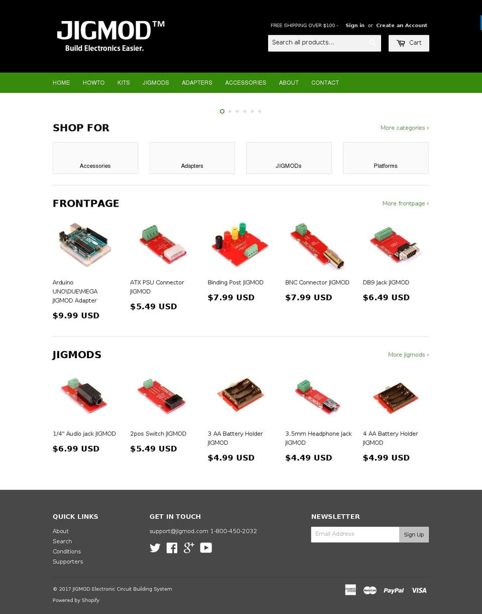 jigmod.us shopify website screenshot