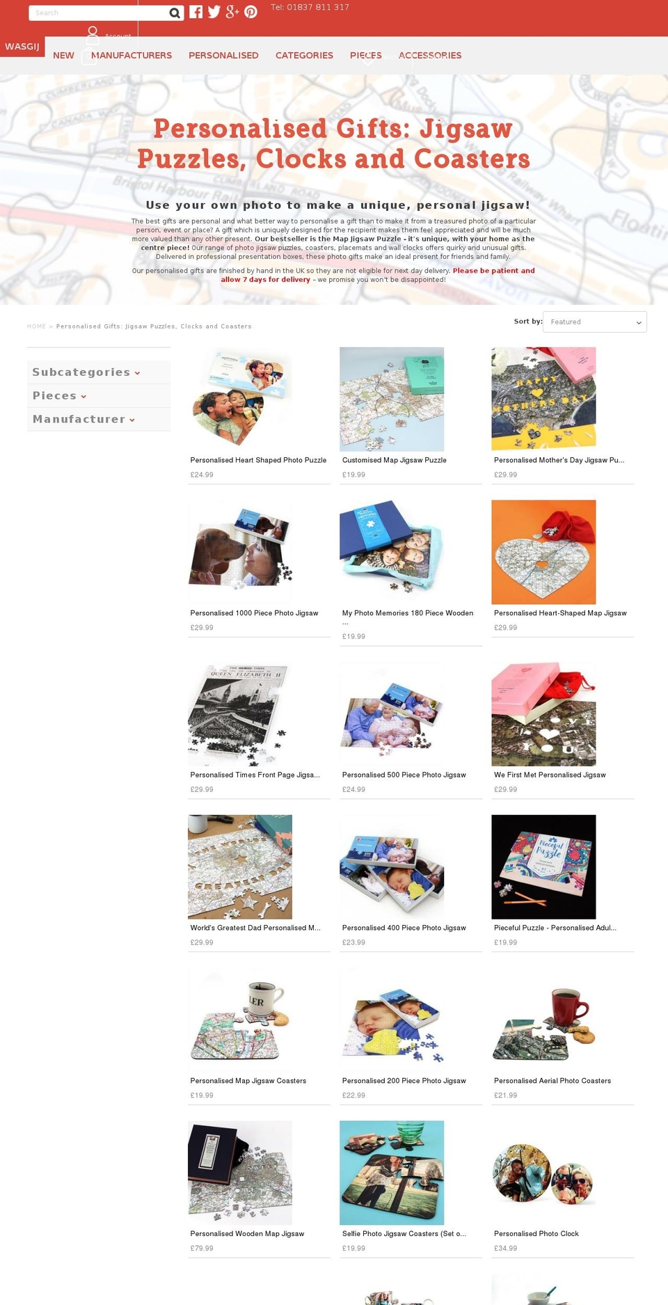 jigsawpuzzlecorner.com shopify website screenshot