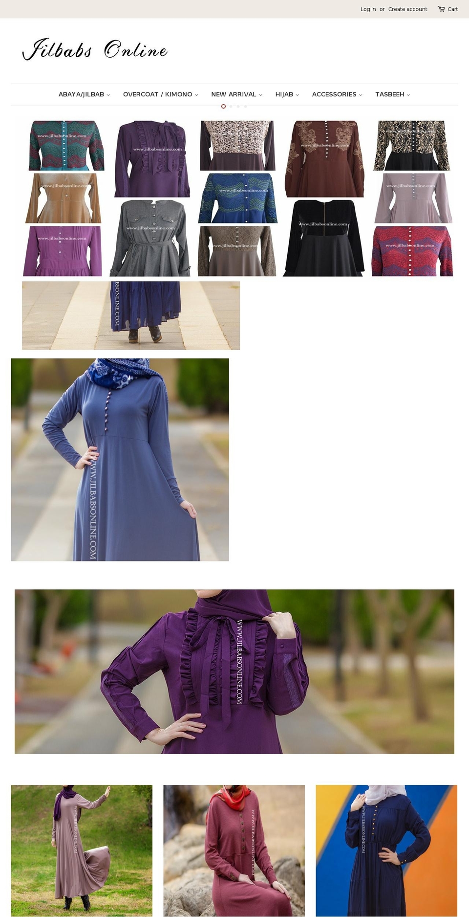 jilbabsonline.com shopify website screenshot