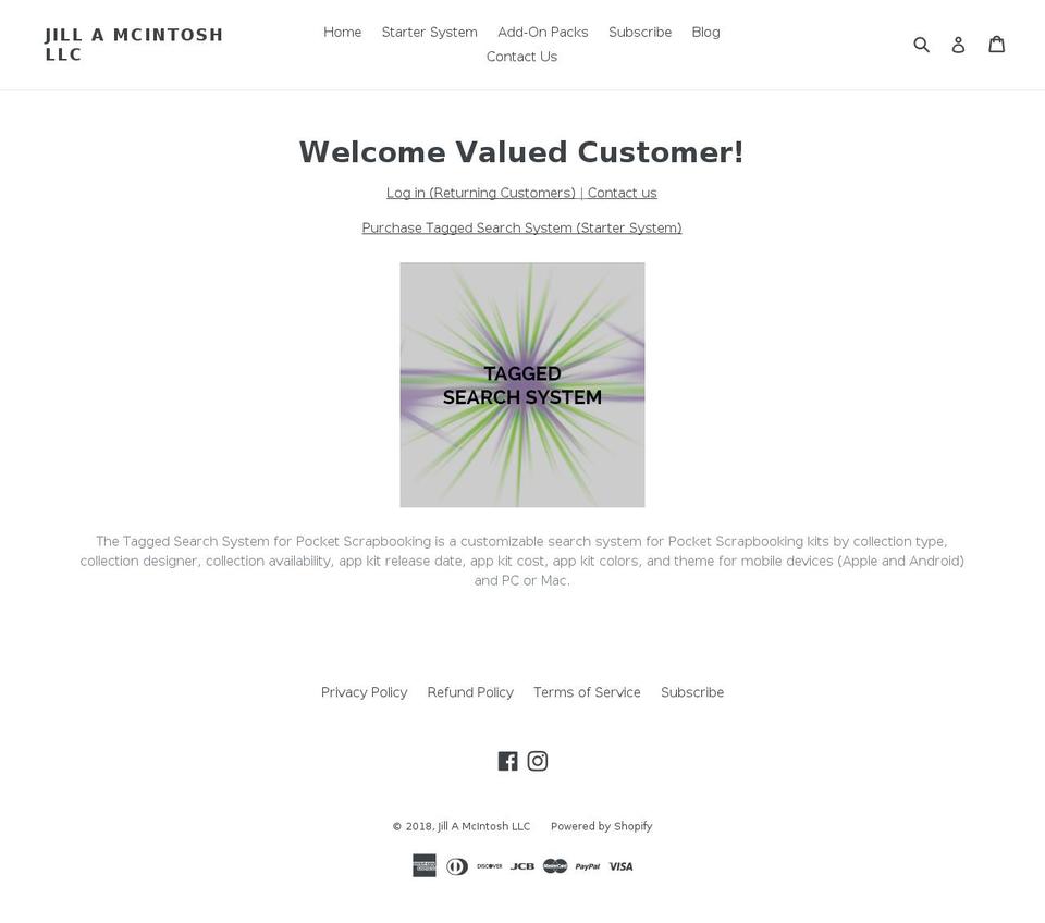 jillamcintosh.com — Shopify storefront screenshot