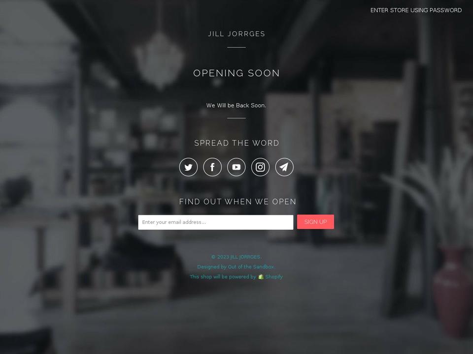 jilljorrges.com — Shopify storefront screenshot