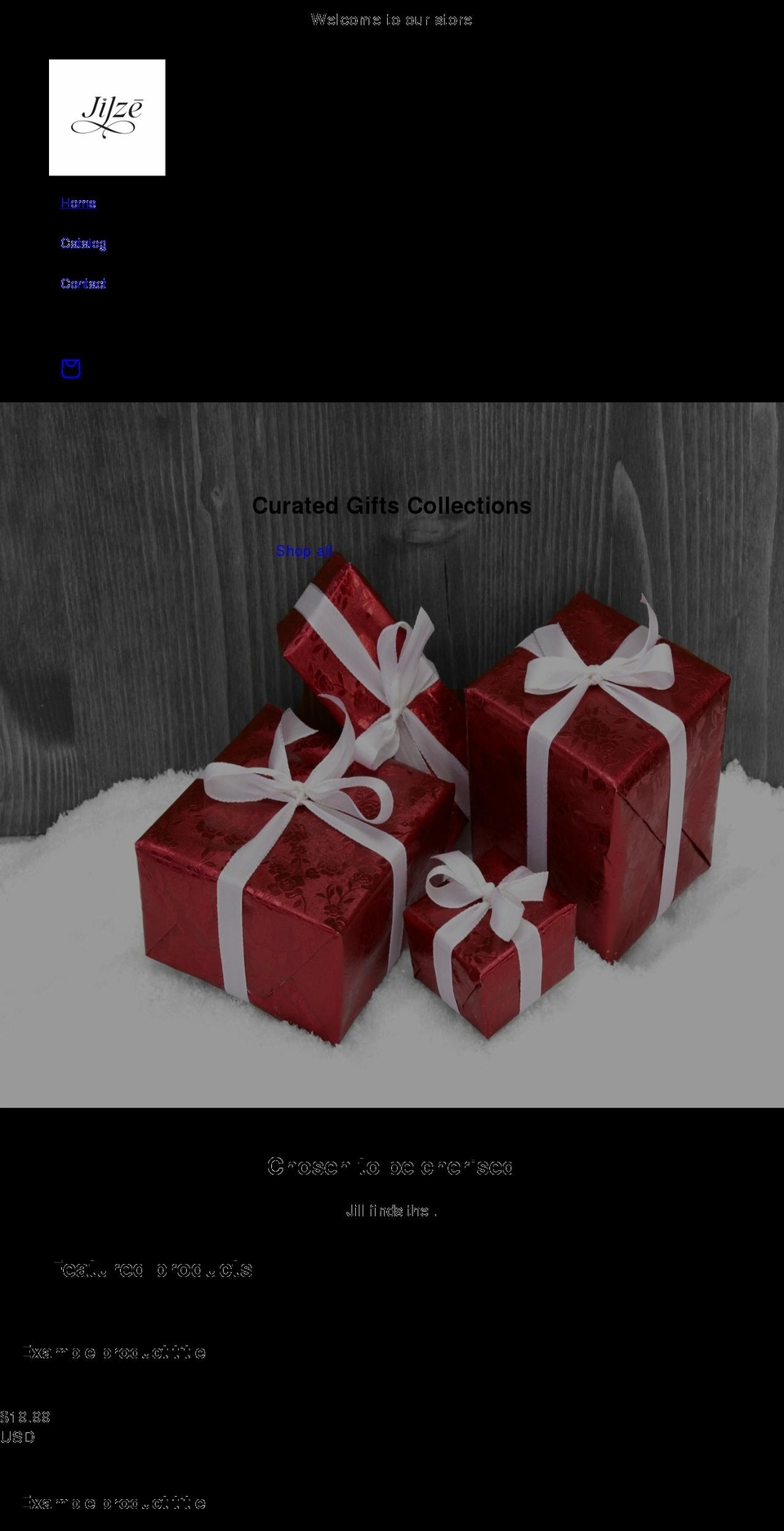 jilze.com shopify website screenshot
