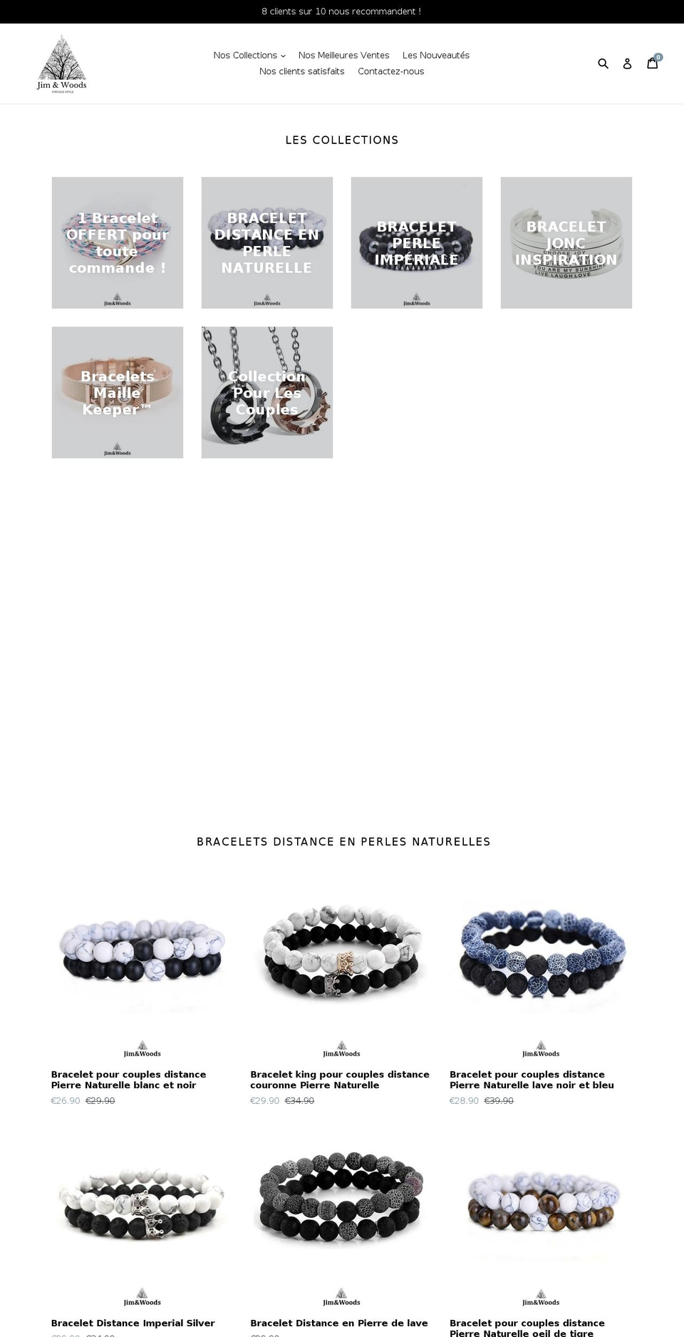 jimandwoods.com — Shopify storefront screenshot