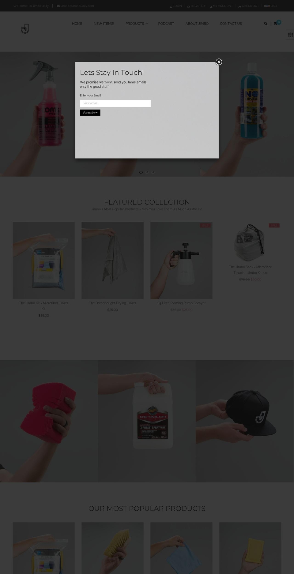 Jimbo Daily New Theme Shopify theme site example jimbospicks.com