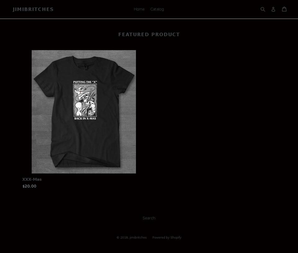 jimibritches.com — Shopify storefront screenshot