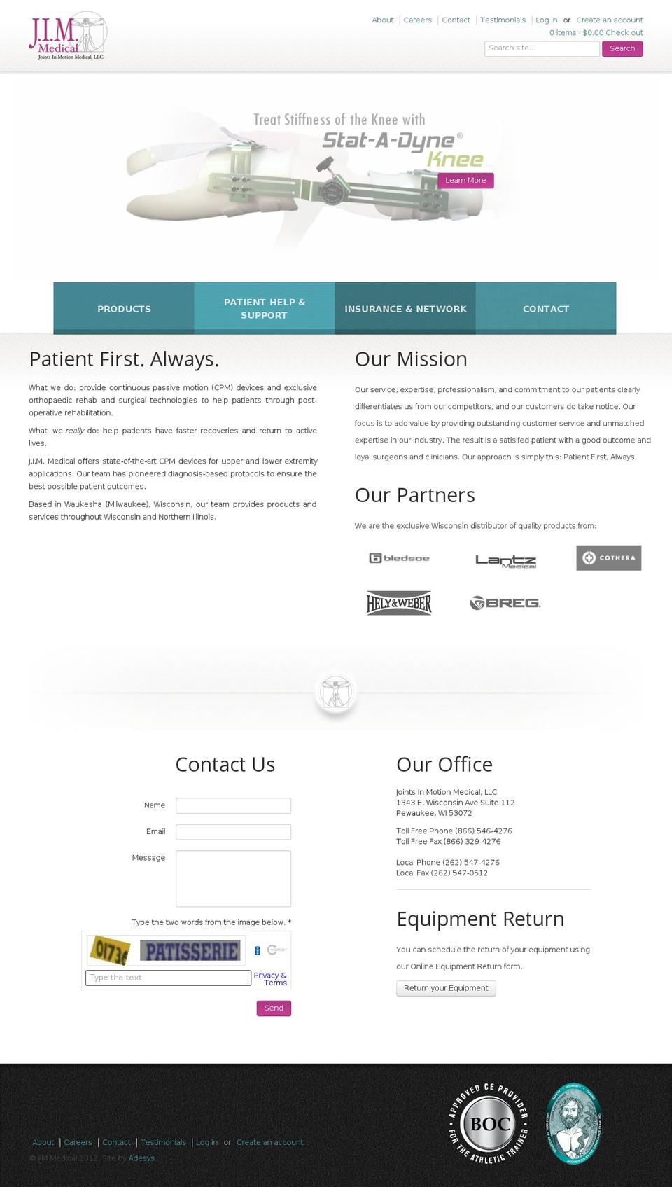 jimmedical.com shopify website screenshot