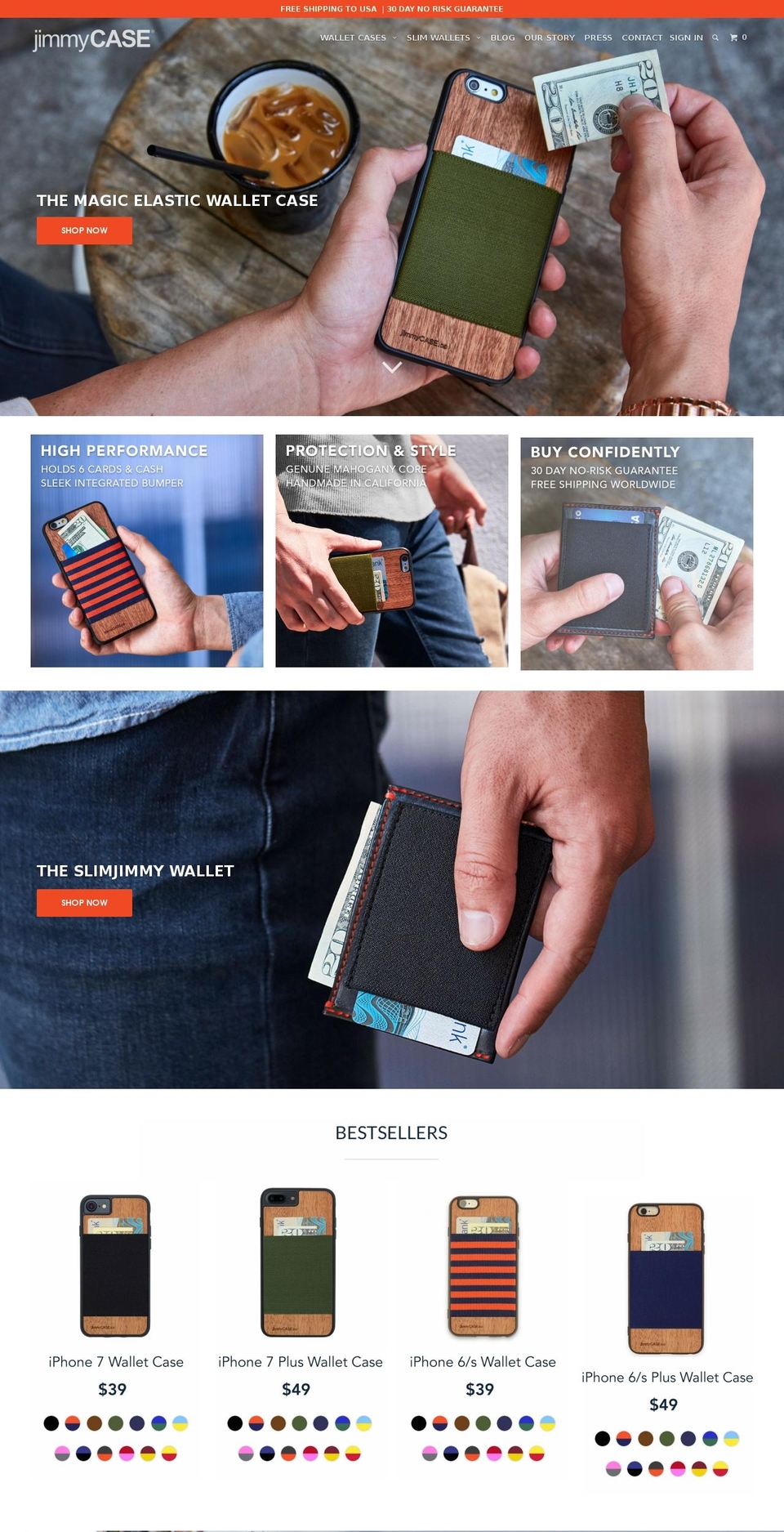 jimmycase.co shopify website screenshot