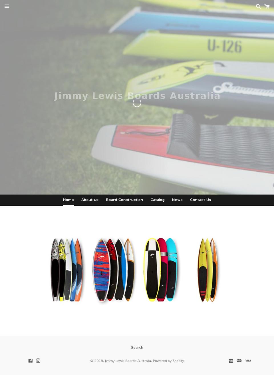 jimmylewisboards.com.au shopify website screenshot