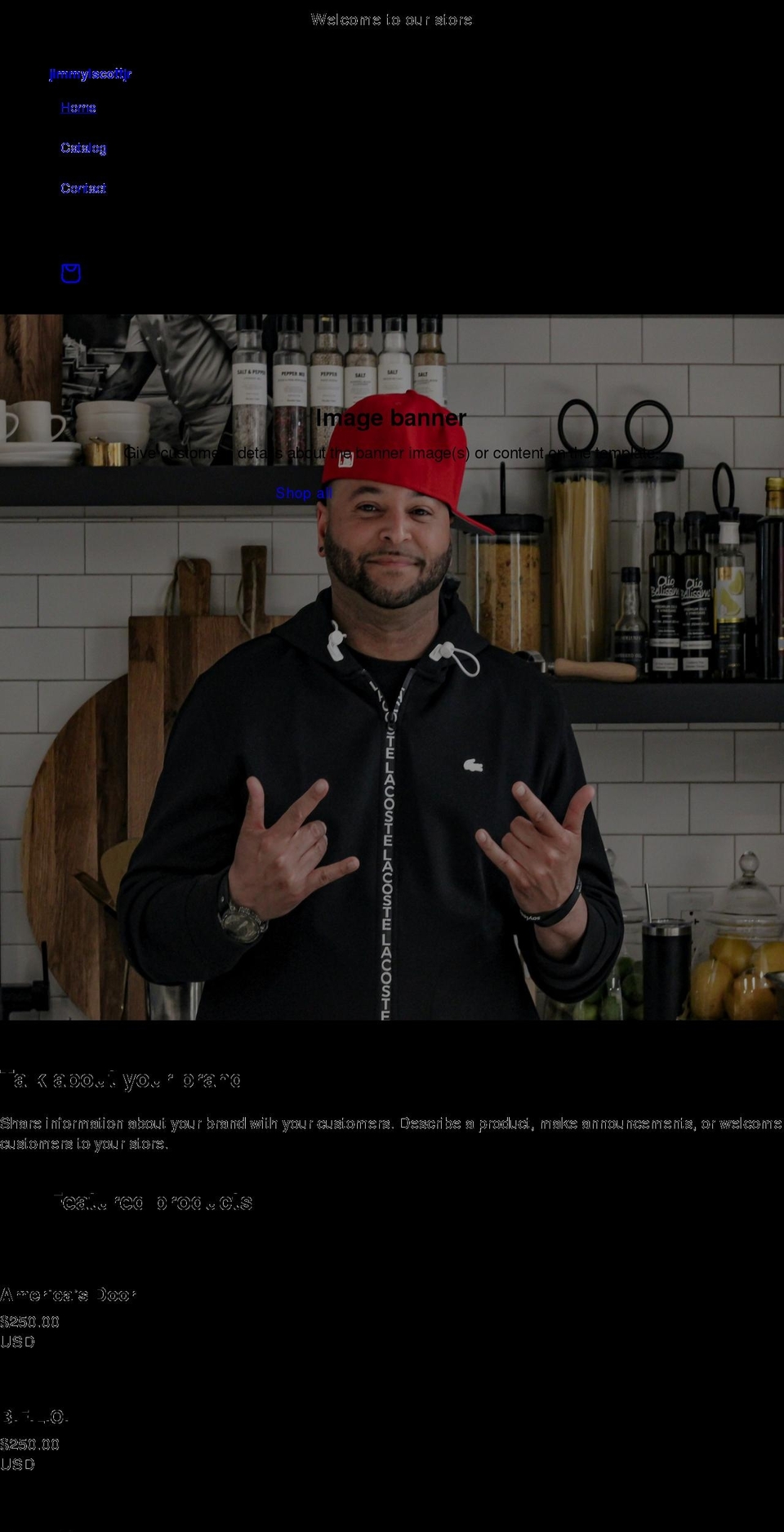 jimmyscottjr.com shopify website screenshot