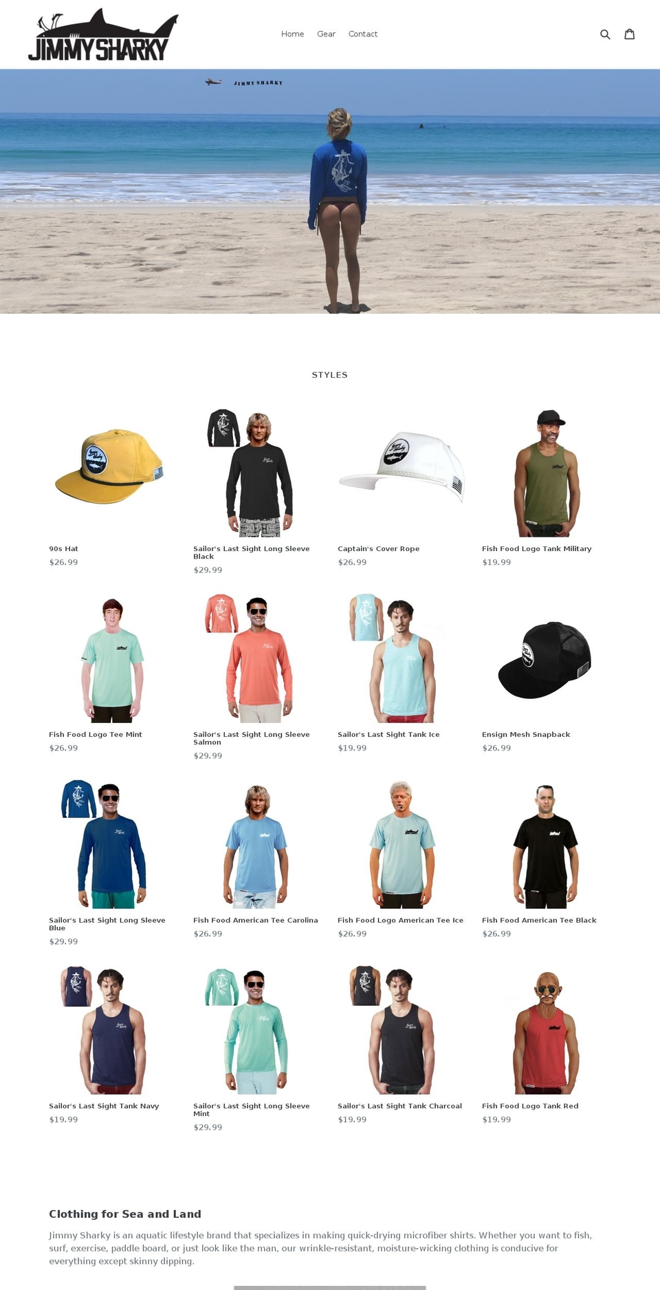 jimmyshark.com — Shopify storefront screenshot