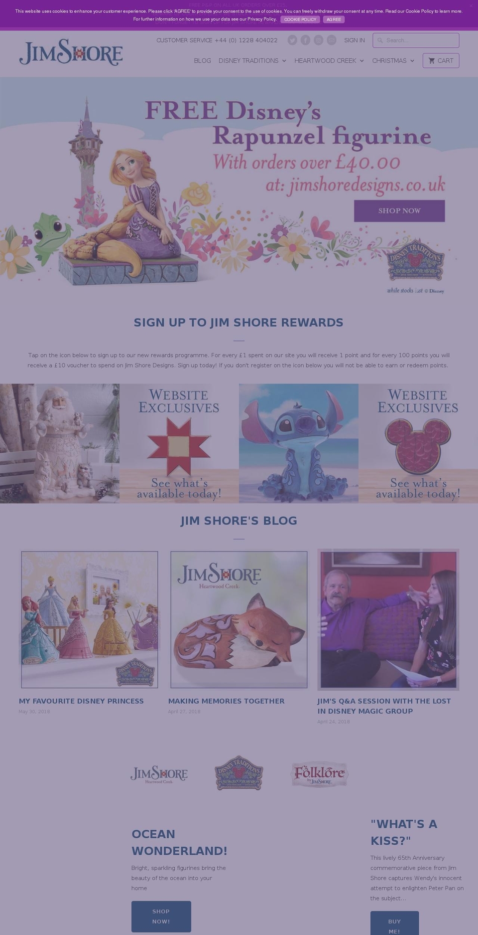 jimshoredesigns.co.uk shopify website screenshot