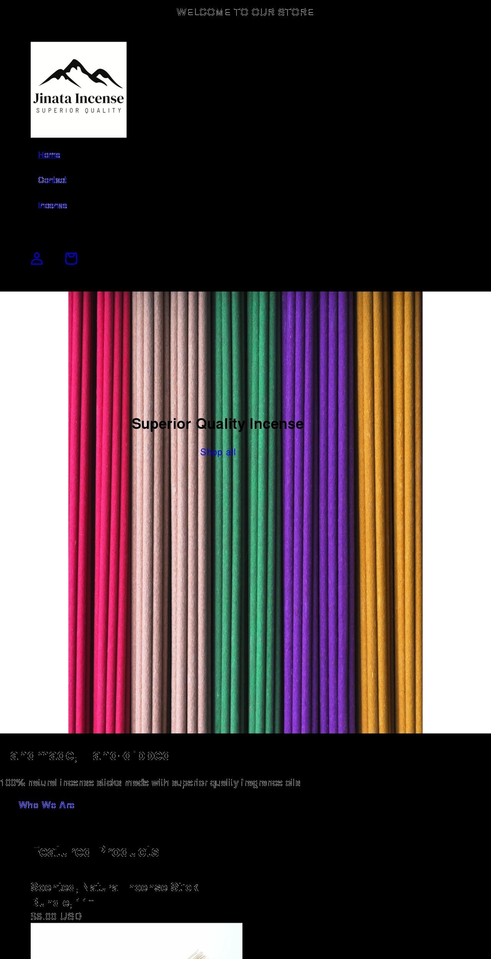 jinataenterprises.com shopify website screenshot