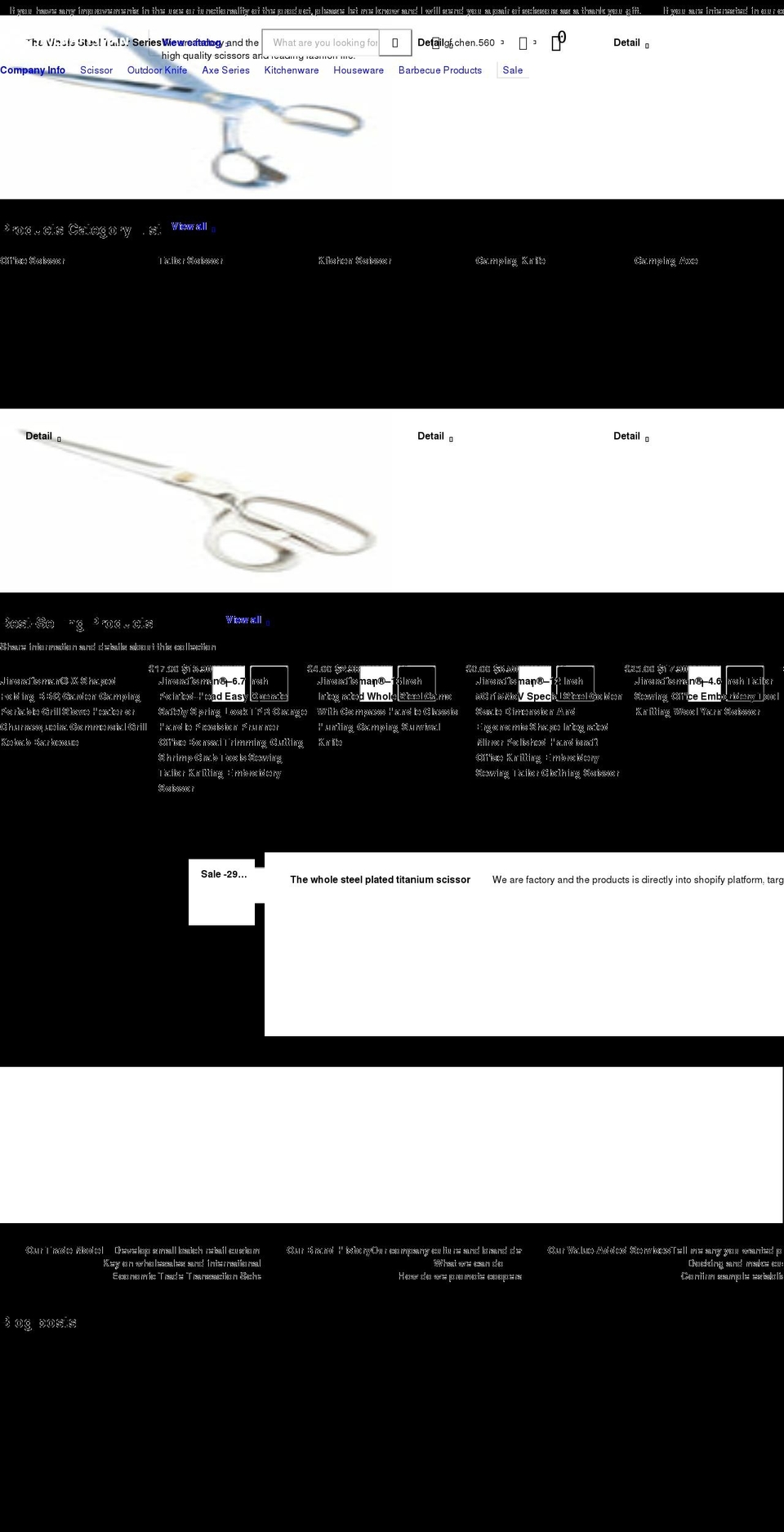 jincraftsman.com shopify website screenshot