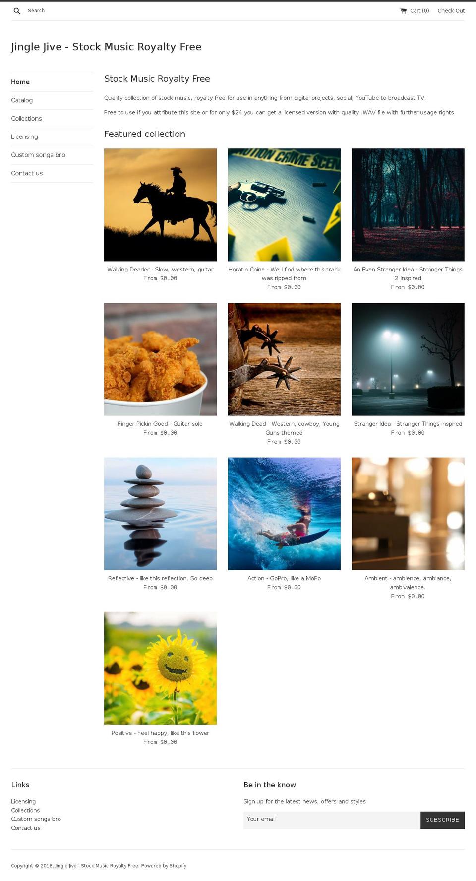 jinglejive.com — Shopify storefront screenshot