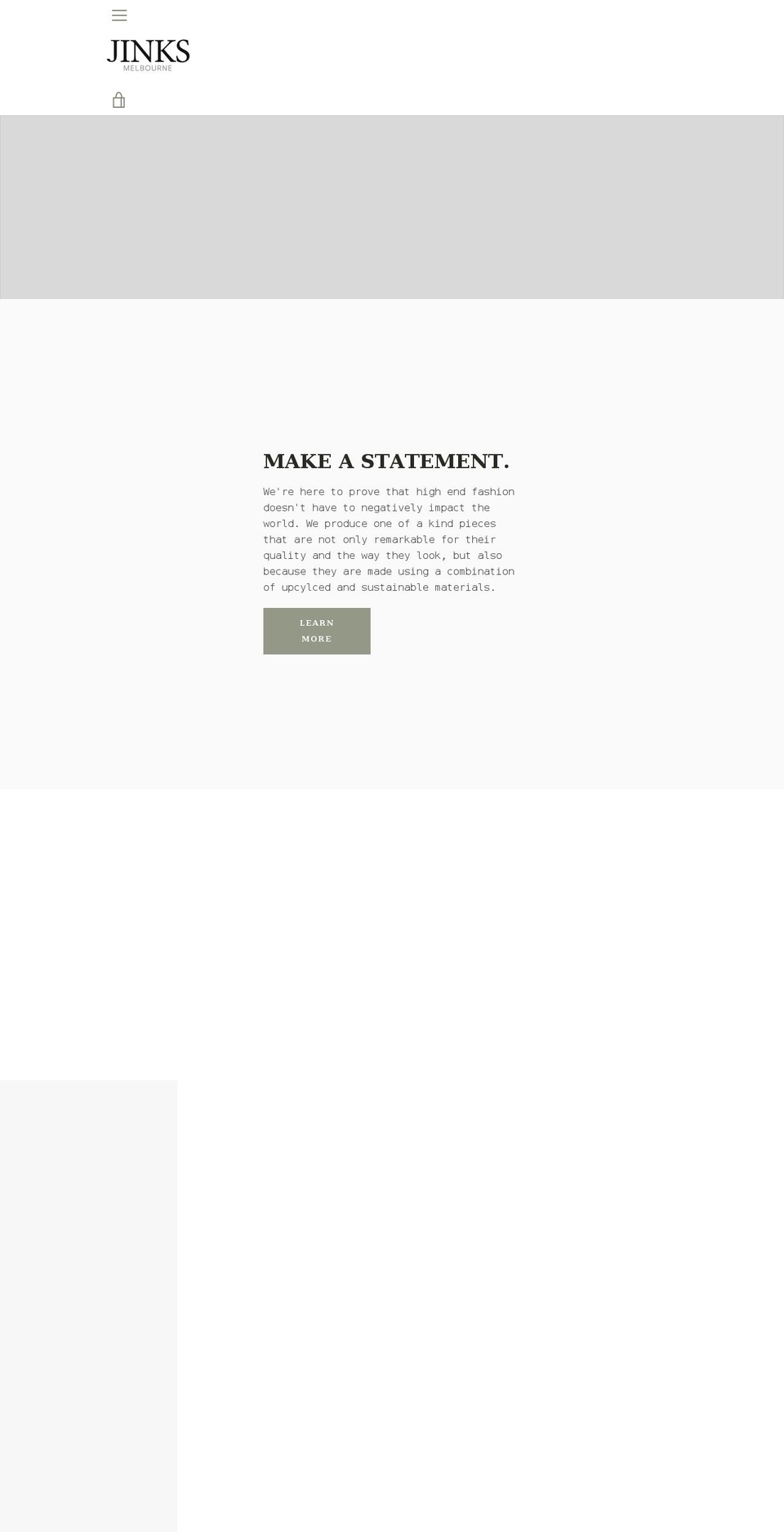 jinks.melbourne shopify website screenshot