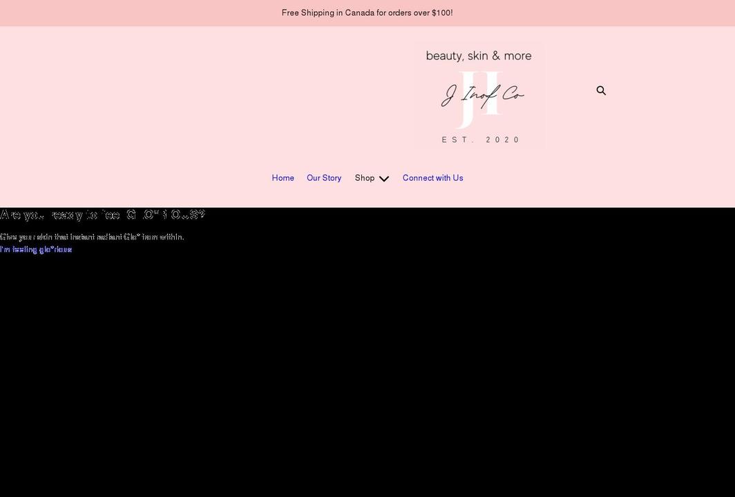 jinofbeauty.com shopify website screenshot