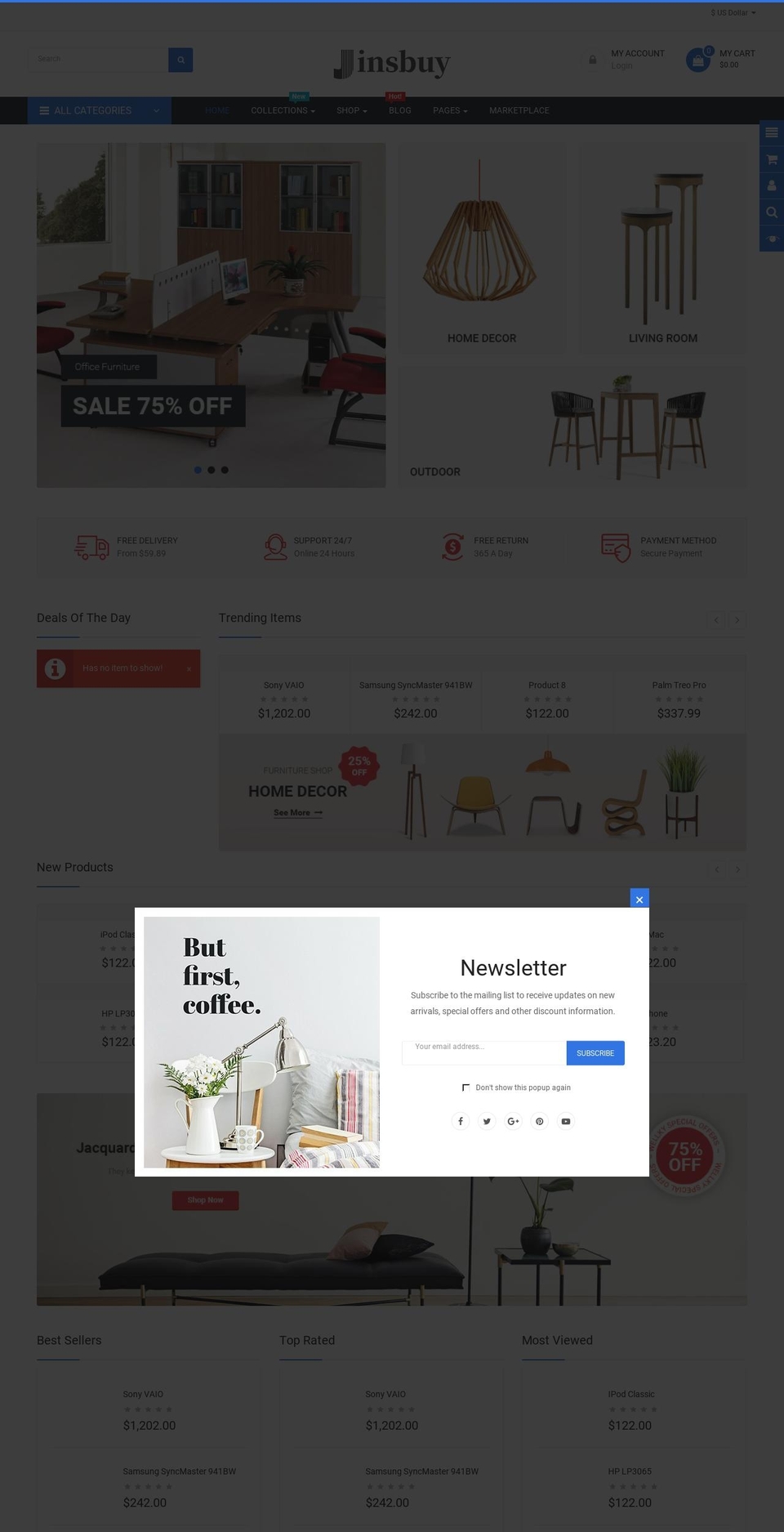 jinsbuy.com — Shopify storefront screenshot