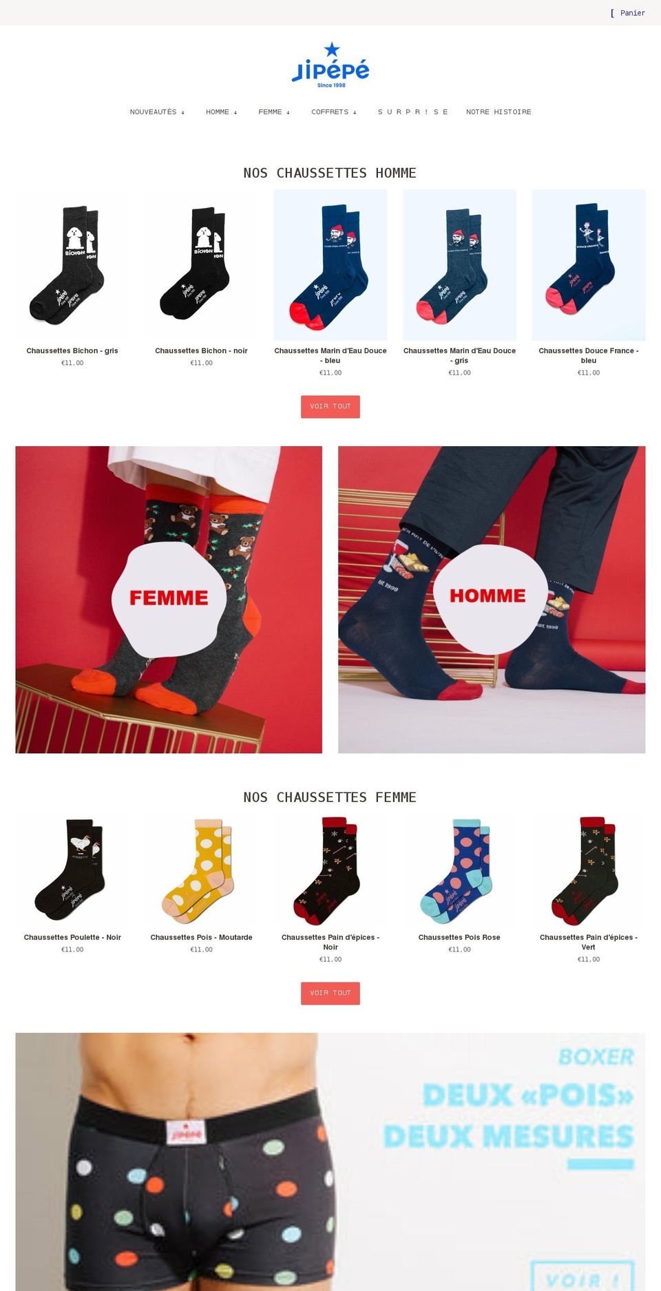 jipepe.fr shopify website screenshot