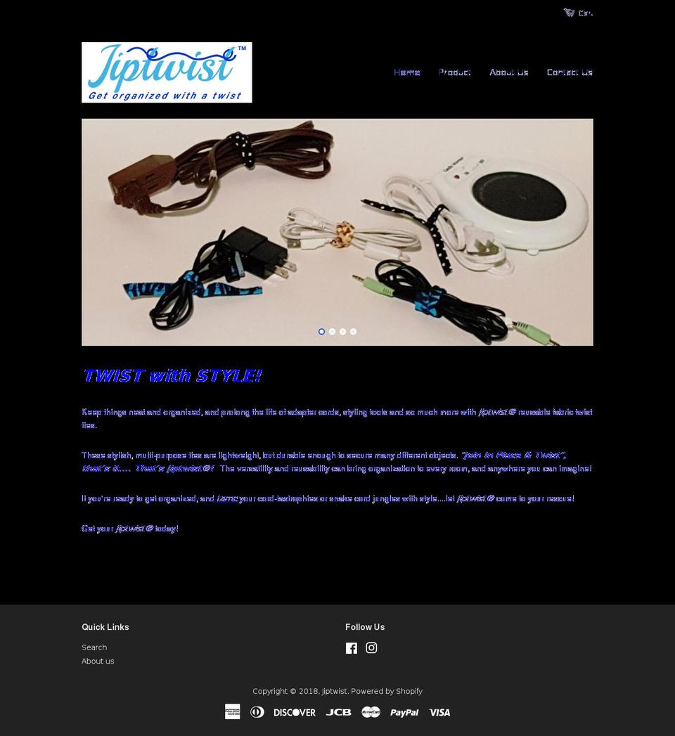 jiptwist.com — Shopify storefront screenshot