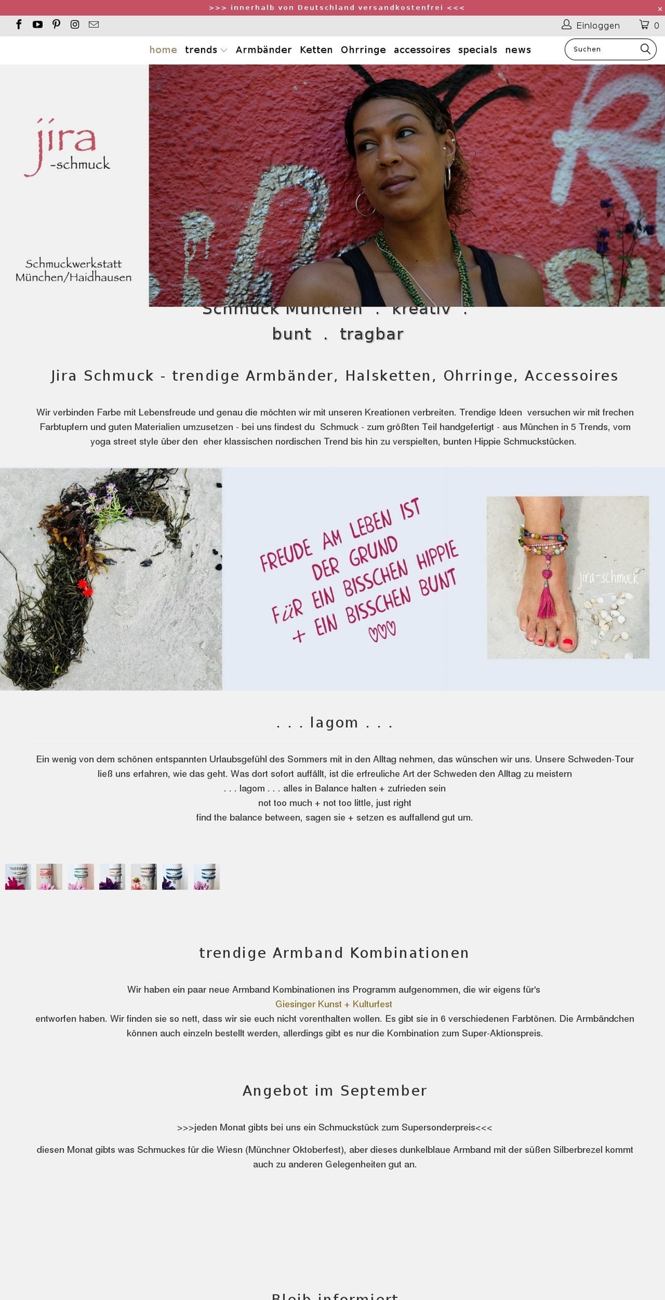 jira-schmuck.com — Shopify storefront screenshot