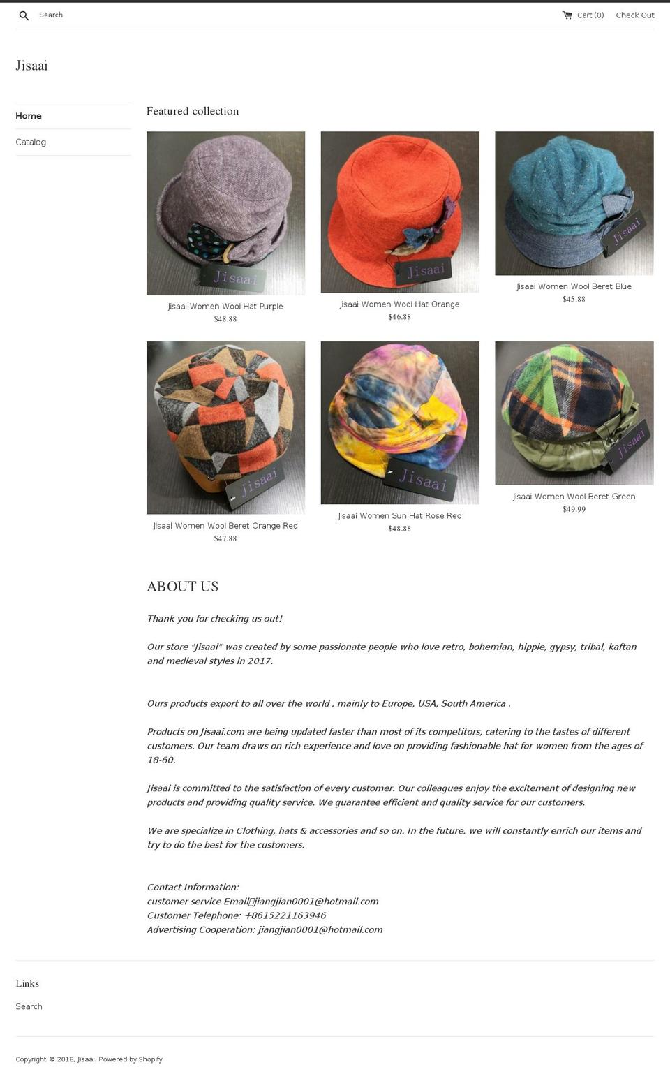 jisaai.com — Shopify storefront screenshot