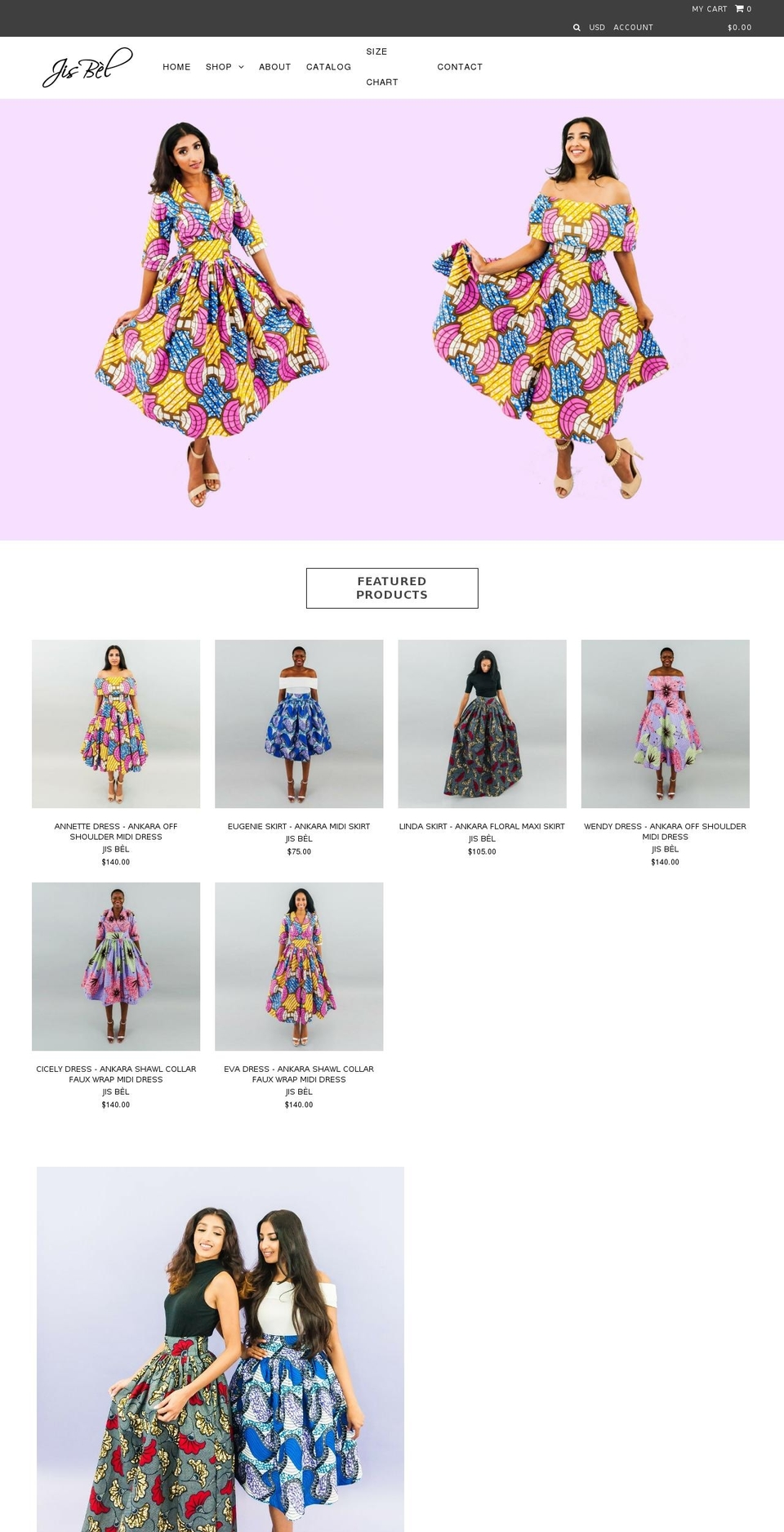 jisbel.com shopify website screenshot