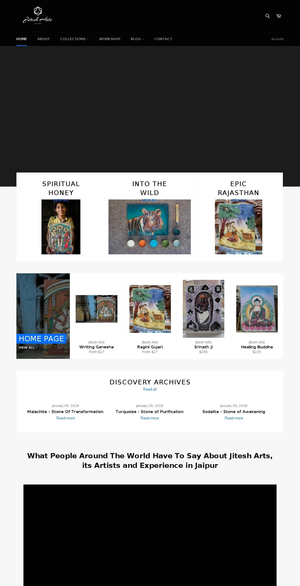 jitesharts.com — Shopify storefront screenshot