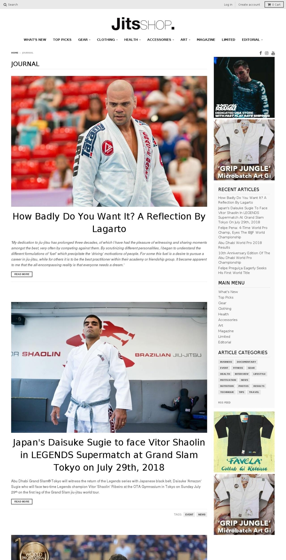 jitsmag.com — Shopify storefront screenshot