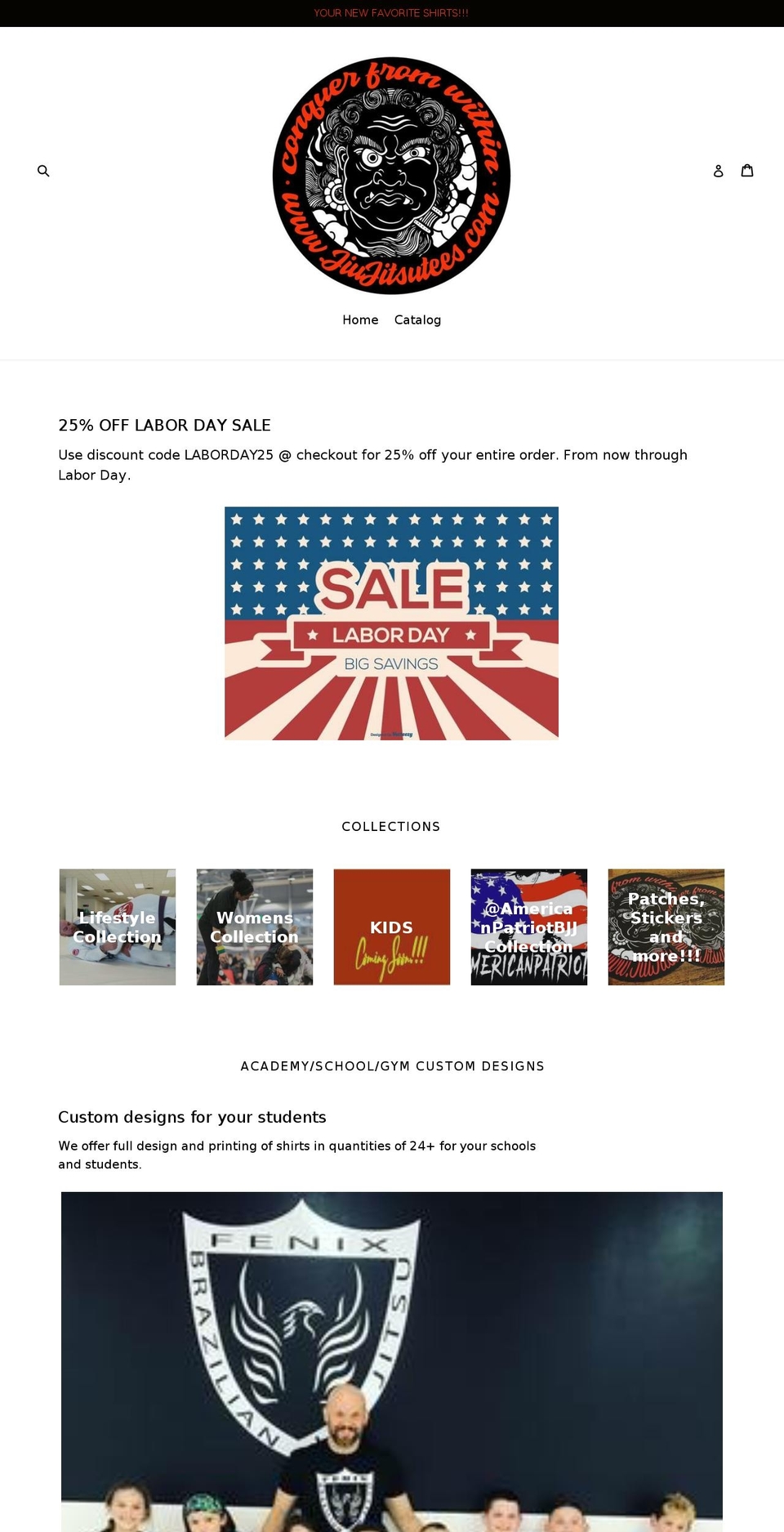 jitstees.com — Shopify storefront screenshot