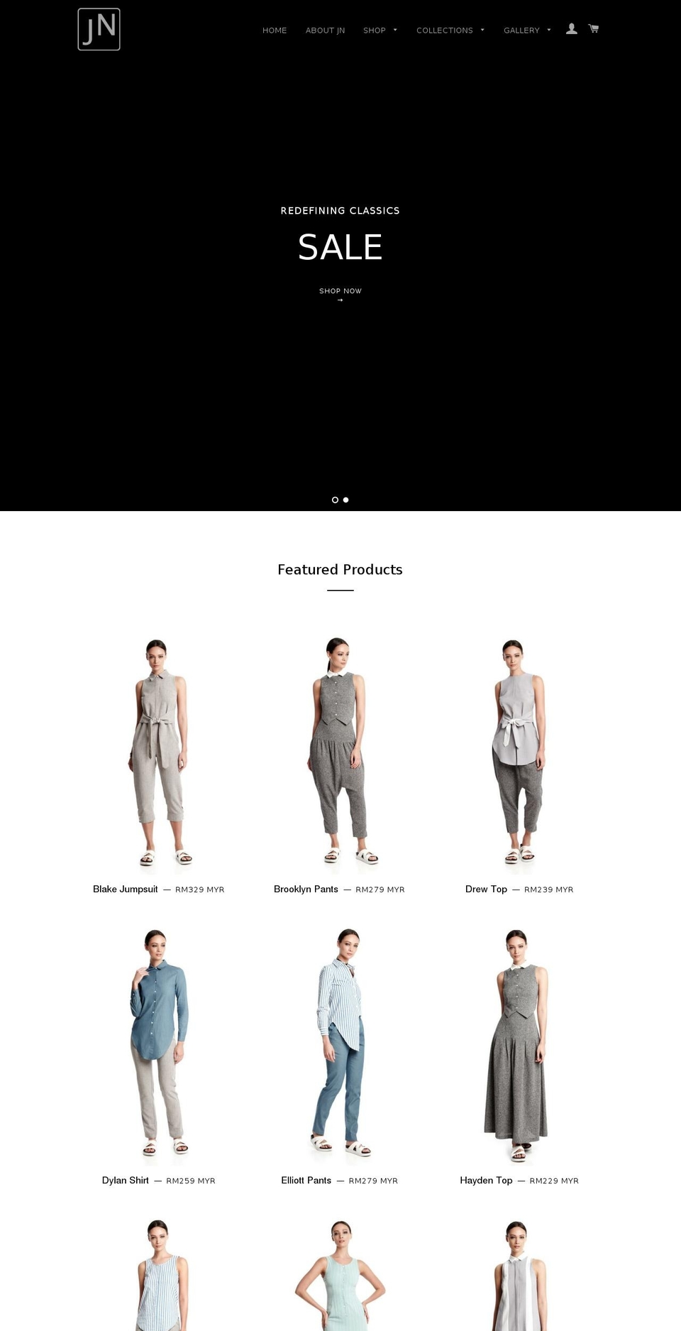 jiuanng.com shopify website screenshot