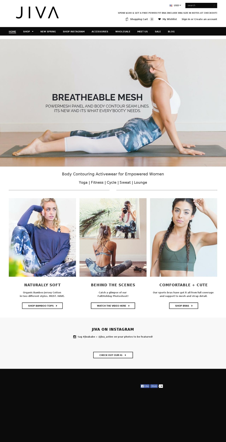 jivaactive.com shopify website screenshot