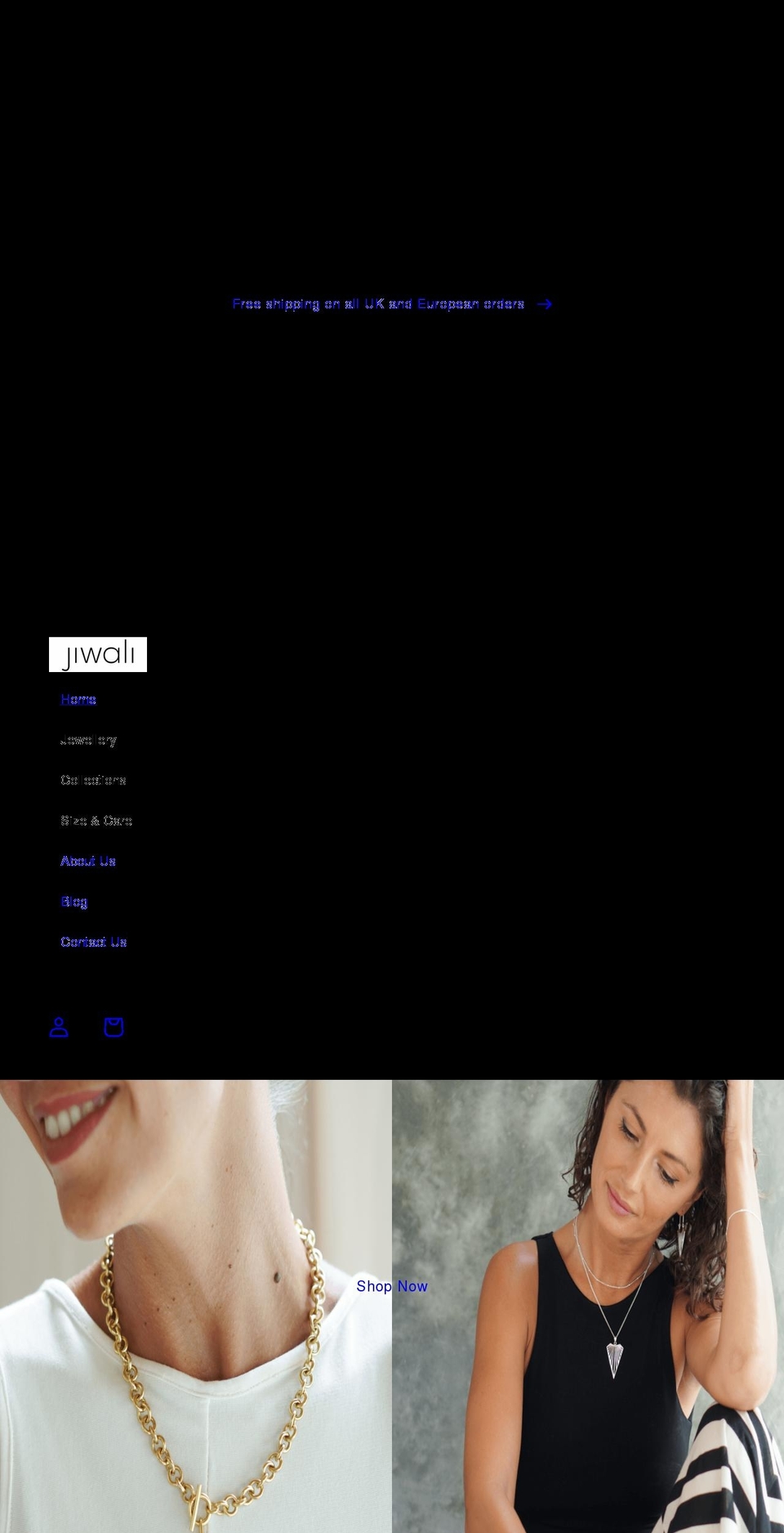 jiwali.com shopify website screenshot