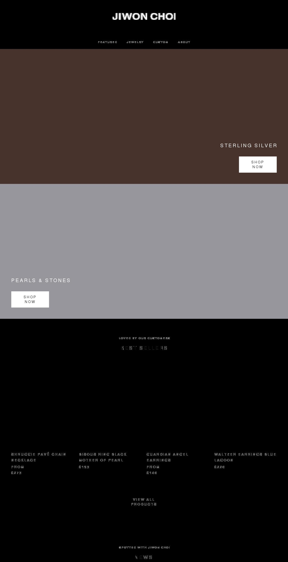 jiwonchoi.com shopify website screenshot