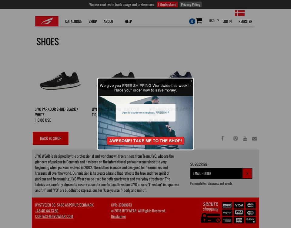 jiyoshoe.com shopify website screenshot