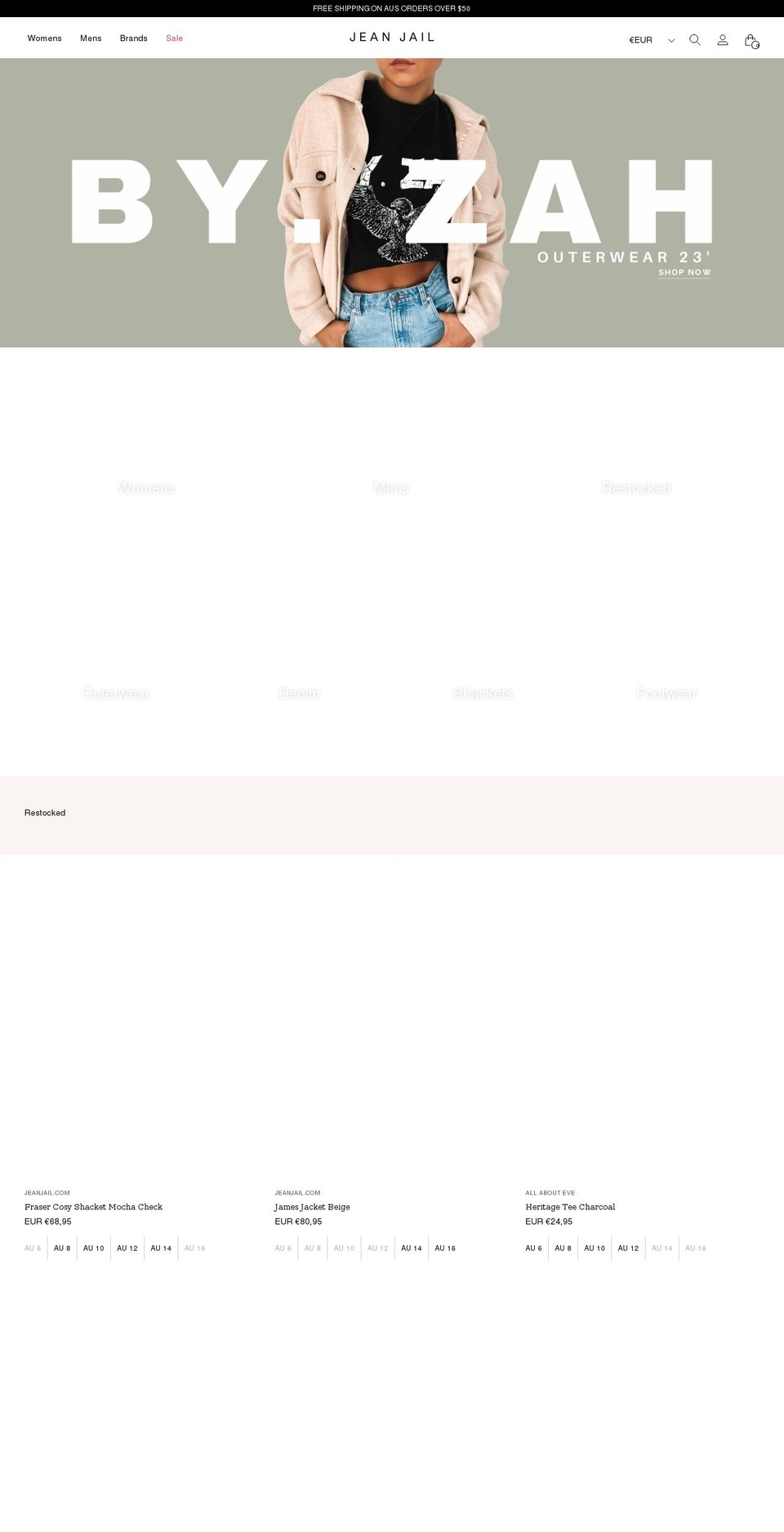 jjbabyandchild.com.au shopify website screenshot