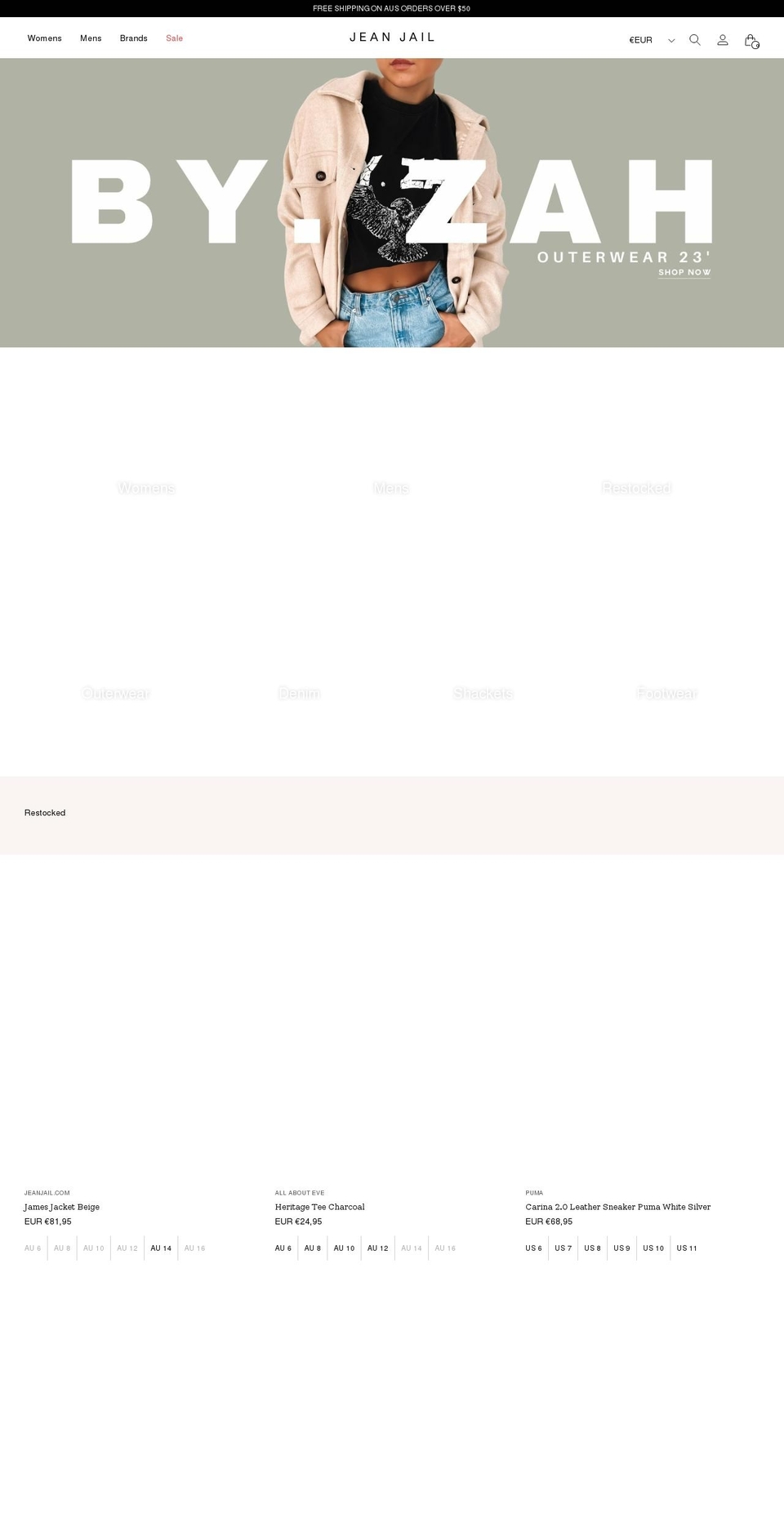 jjbabyandchild.com — Shopify storefront screenshot