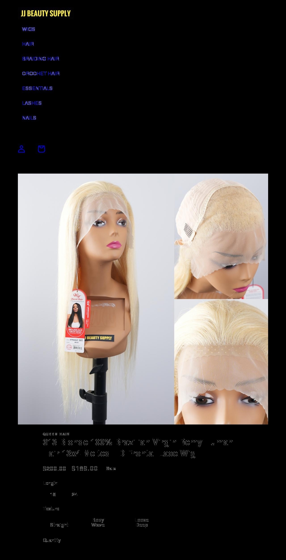 jjbeautysupply.com shopify website screenshot