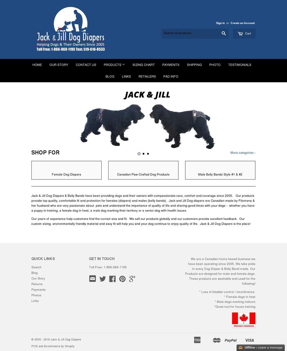 jjdiapers.com — Shopify storefront screenshot