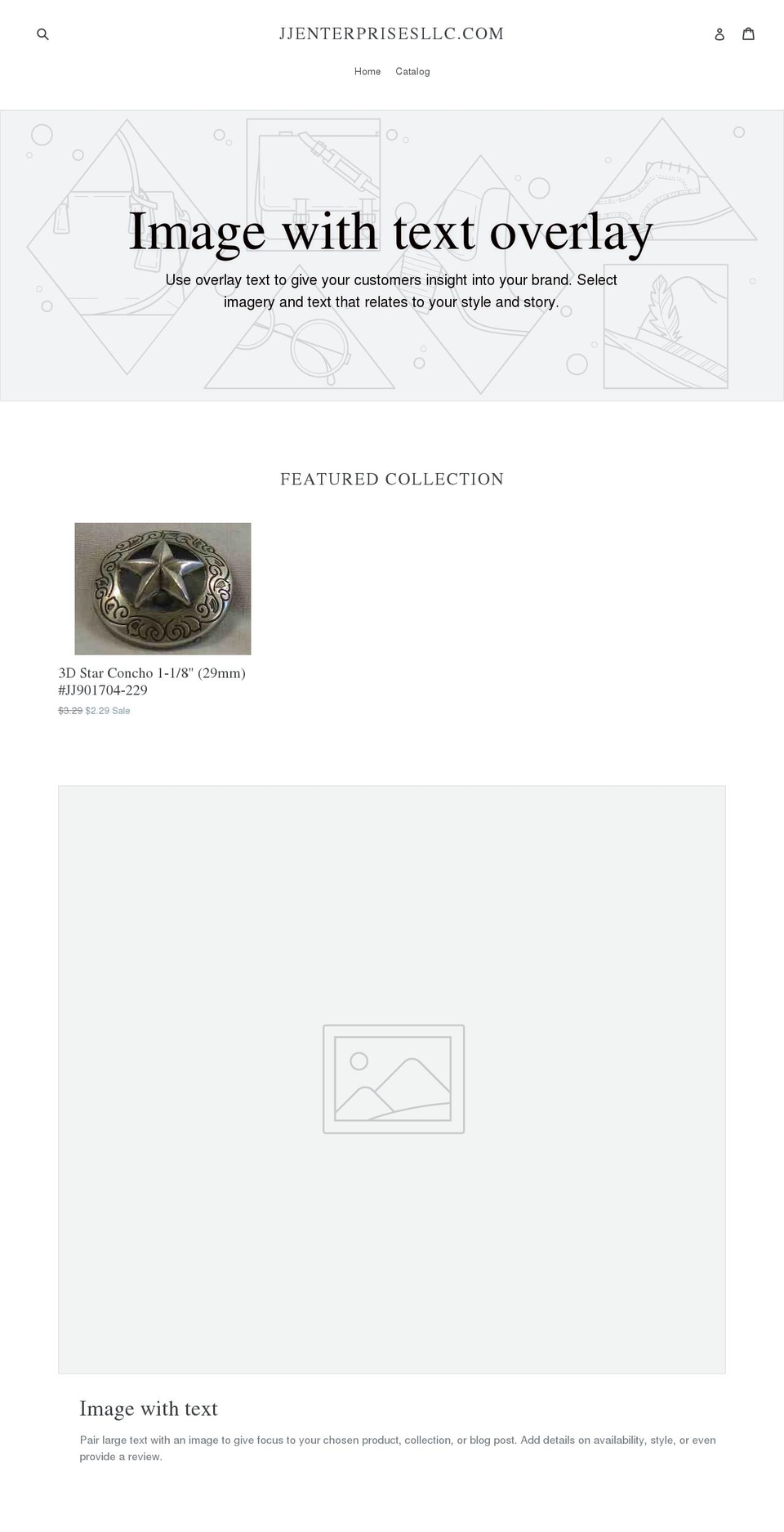 jjenterprisesllc.com — Shopify storefront screenshot