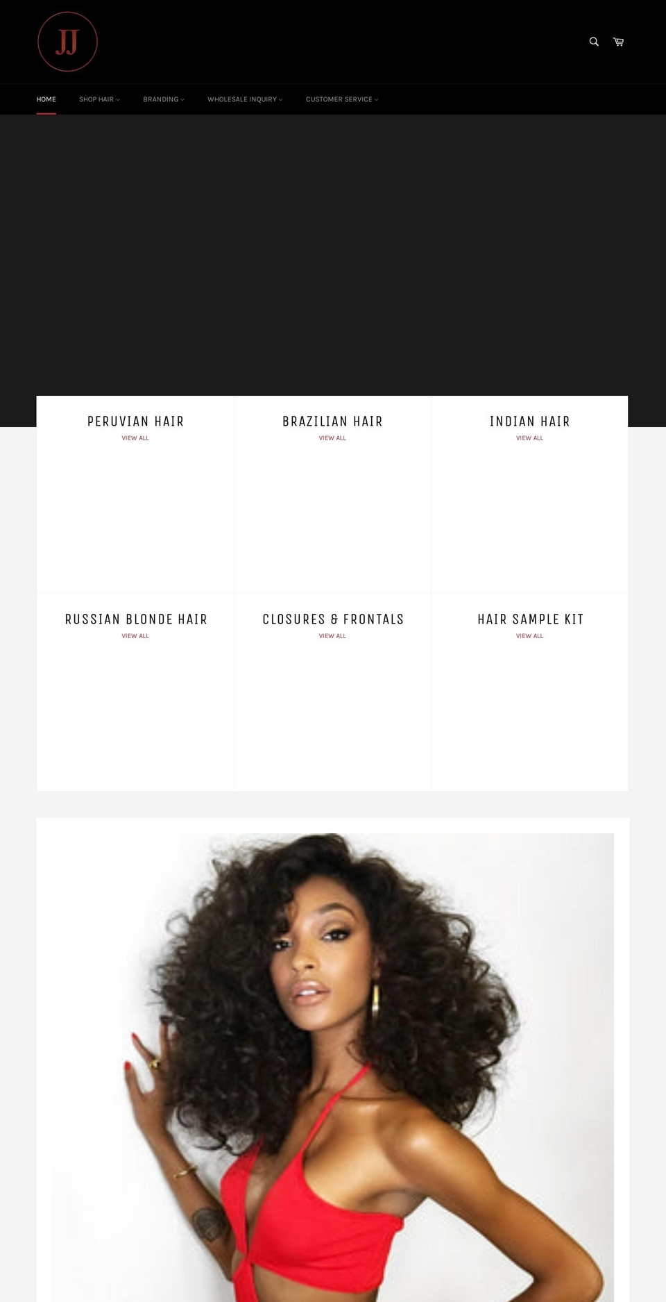 jjhairnyc.com — Shopify storefront screenshot