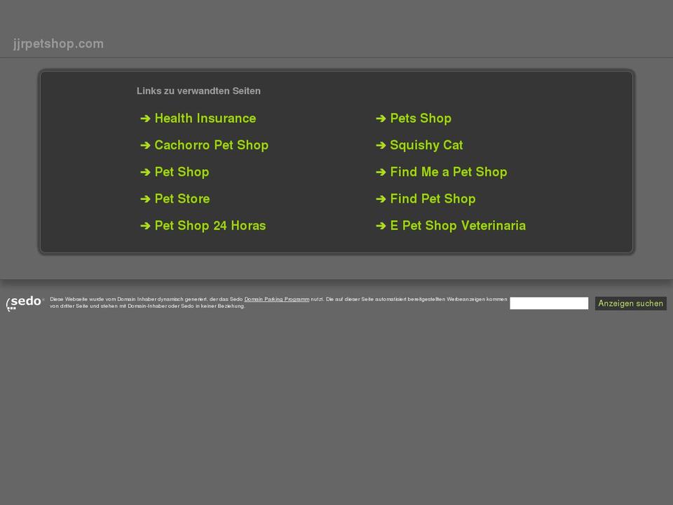 jjrpetshop.com shopify website screenshot