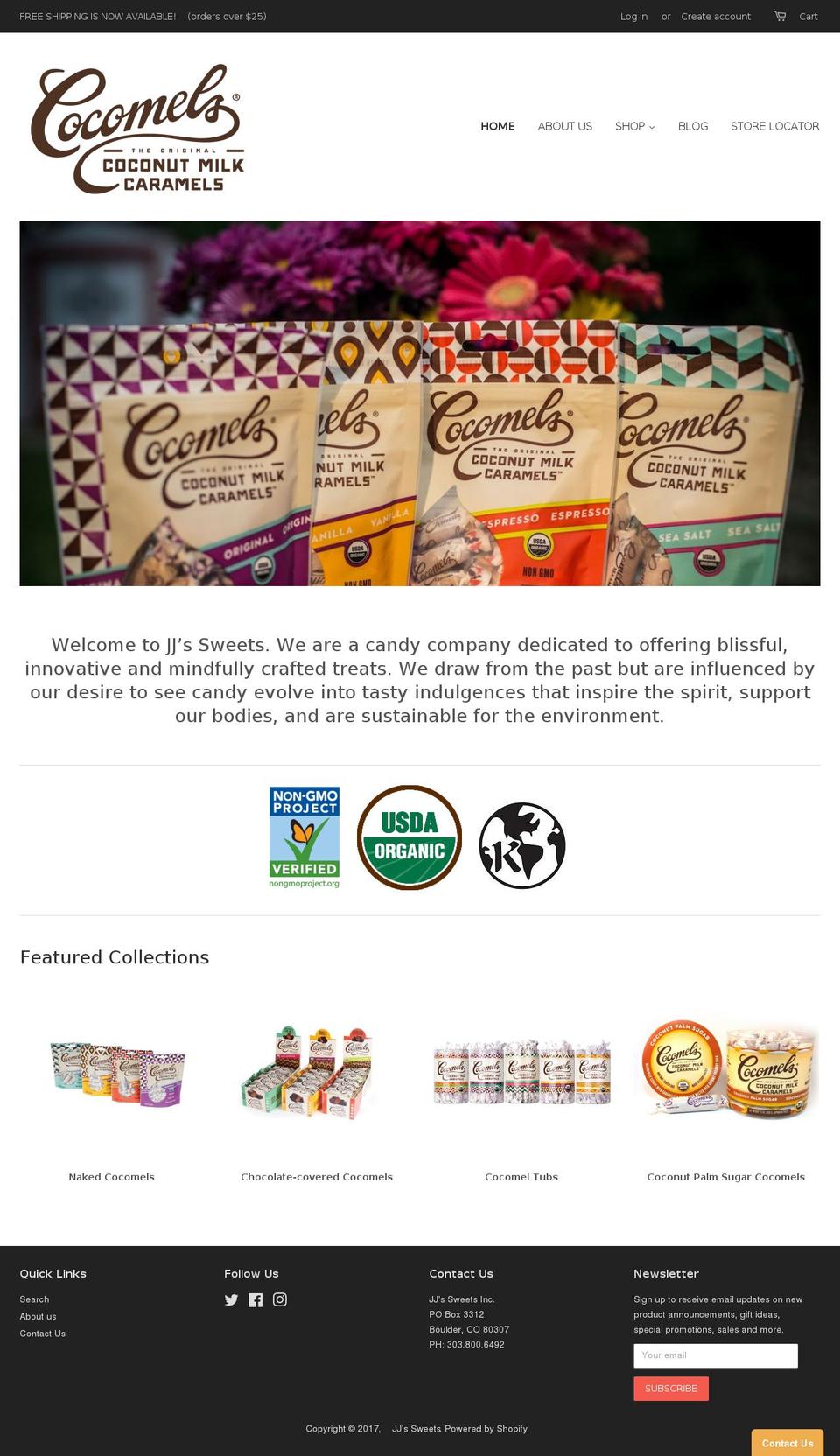 Cocomelsbb-updates Shopify theme site example jjssweets.com