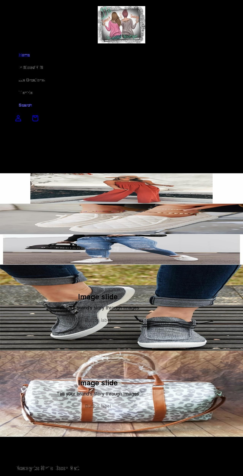 jjssweetsassycreations.com shopify website screenshot