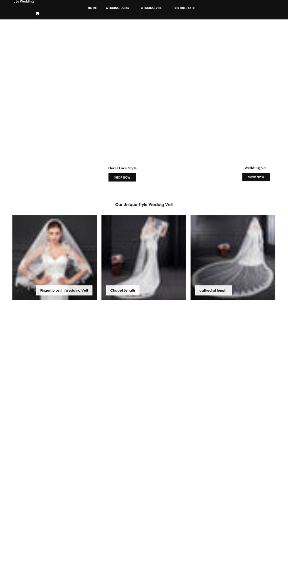 jjswedding.com shopify website screenshot