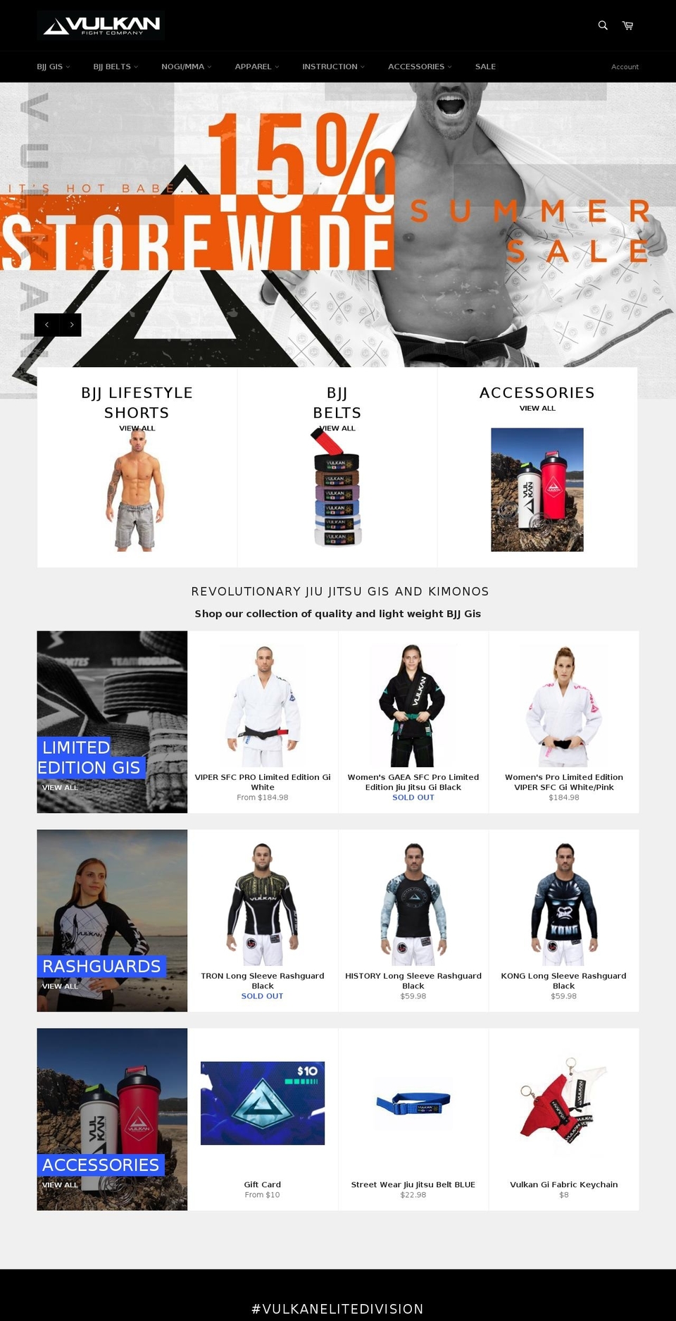 jjvsw.com — Shopify storefront screenshot
