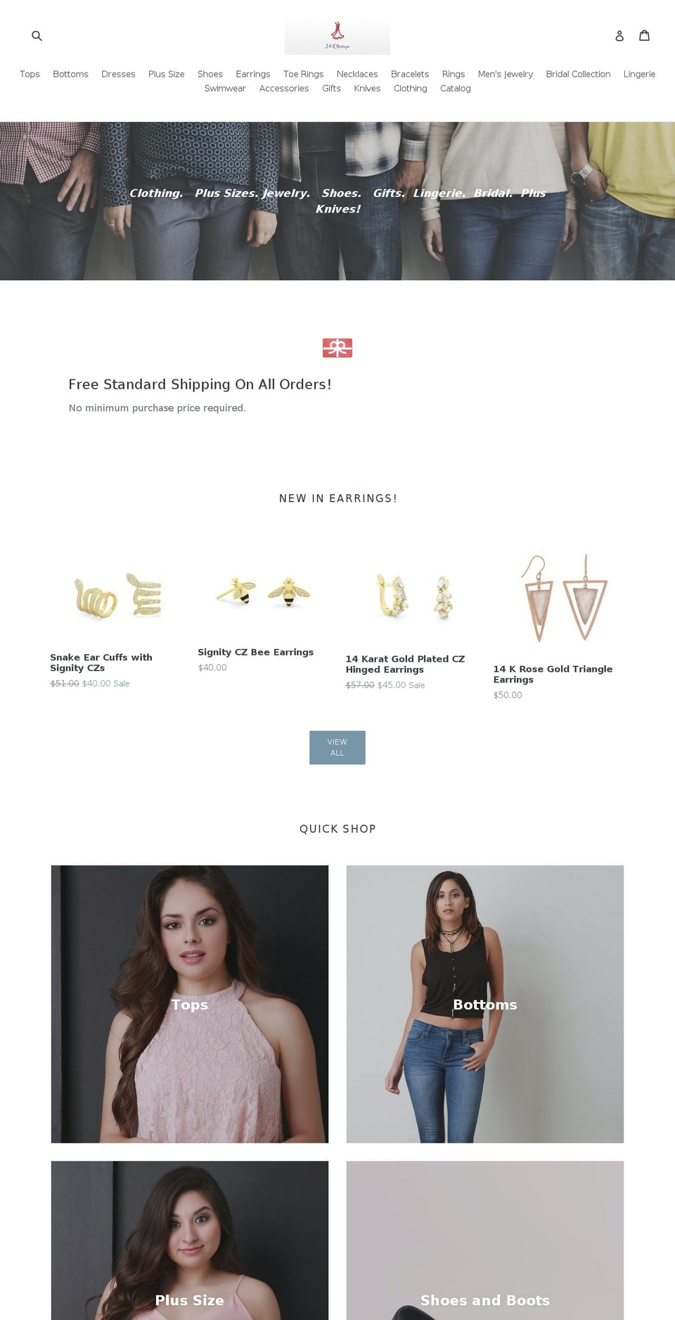 jkembers.com shopify website screenshot